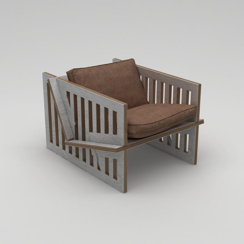 Kollumber Öronlappsfåtölj - Naturträ - Möbler - Fåtölj & stolar - Fåtölj