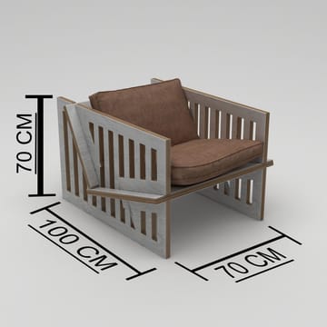 Kollumber Öronlappsfåtölj - Naturträ - Möbler - Fåtölj & stolar - Fåtölj