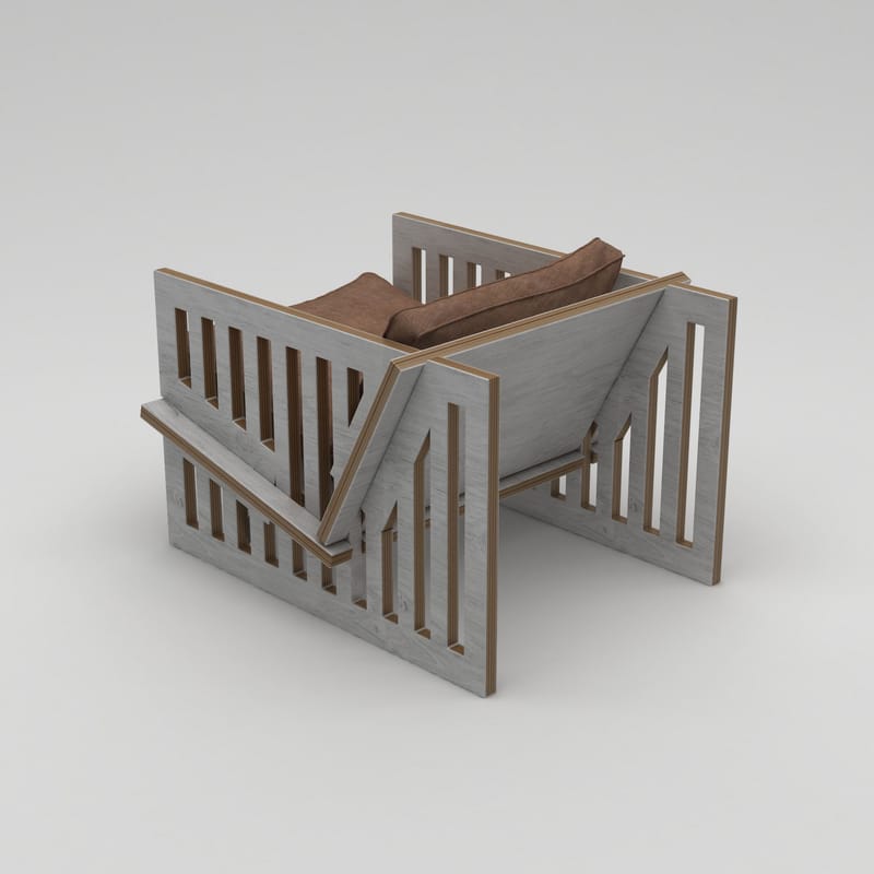 Kollumber Öronlappsfåtölj - Naturträ - Möbler - Fåtölj & stolar - Fåtölj