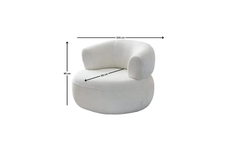 Kollumber Fåtölj - Vit - Möbler - Fåtölj & stolar - Fåtölj