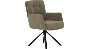 Kolren Matstol med snurrfunktion - Grå/beige - Möbler - Fåtölj & stolar - Matstol & köksstol