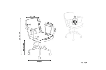 Kontorsstol Algerita Grön - Grön - Möbler - Fåtölj & stolar - Kontorsstol & skrivbordsstol