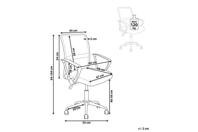 Kontorsstol Best Svart/Silver - Svart/Silver - Möbler - Fåtölj & stolar - Kontorsstol & skrivbordsstol