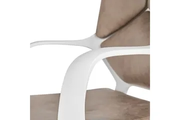 Kontorsstol Delight Beige/vit - Beige/vit - Möbler - Fåtölj & stolar - Kontorsstol & skrivbordsstol