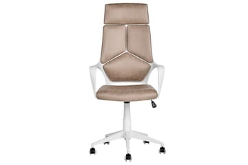 Kontorsstol Delight Beige/vit - Beige/vit - Möbler - Fåtölj & stolar - Kontorsstol & skrivbordsstol
