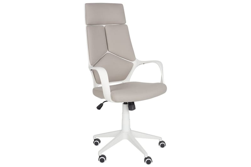 Kontorsstol Delight Taupe/vit - Taupe/vit - Möbler - Fåtölj & stolar - Kontorsstol & skrivbordsstol