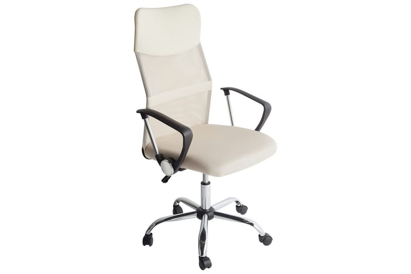 Kontorsstol Design Beige/Svart/Silver - Beige/Svart/Silver - Möbler - Fåtölj & stolar - Kontorsstol & skrivbordsstol