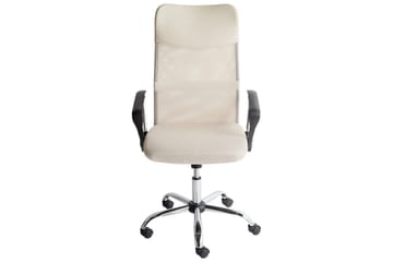 Kontorsstol Design Beige/Svart/Silver - Beige/Svart/Silver - Möbler - Fåtölj & stolar - Kontorsstol & skrivbordsstol
