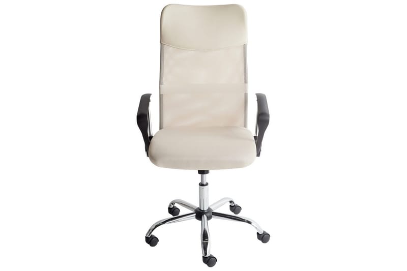Kontorsstol Design Beige/Svart/Silver - Beige/Svart/Silver - Möbler - Fåtölj & stolar - Kontorsstol & skrivbordsstol