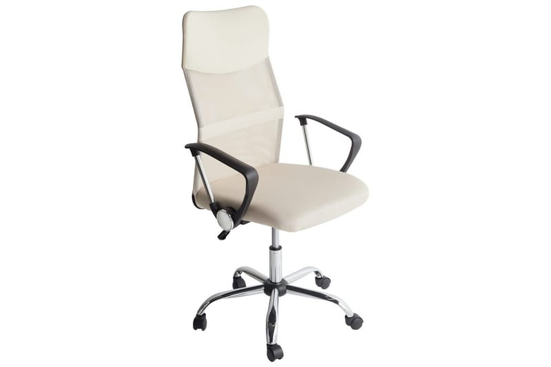 Kontorsstol Design Beige/Svart/Silver - Beige/Svart/Silver - Möbler - Fåtölj & stolar - Kontorsstol & skrivbordsstol