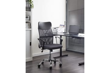 Kontorsstol Design Grå/svart/silver - Grå/svart/silver - Möbler - Fåtölj & stolar - Kontorsstol & skrivbordsstol