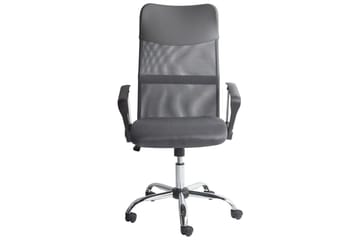 Kontorsstol Design Grå/svart/silver - Grå/svart/silver - Möbler - Fåtölj & stolar - Kontorsstol & skrivbordsstol