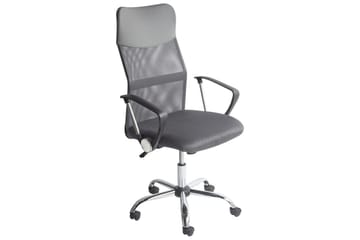 Kontorsstol Design Grå/svart/silver - Grå/svart/silver - Möbler - Fåtölj & stolar - Kontorsstol & skrivbordsstol