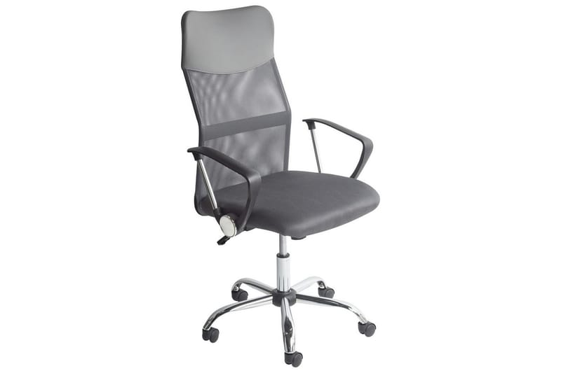 Kontorsstol Design Grå/svart/silver - Grå/svart/silver - Möbler - Fåtölj & stolar - Kontorsstol & skrivbordsstol