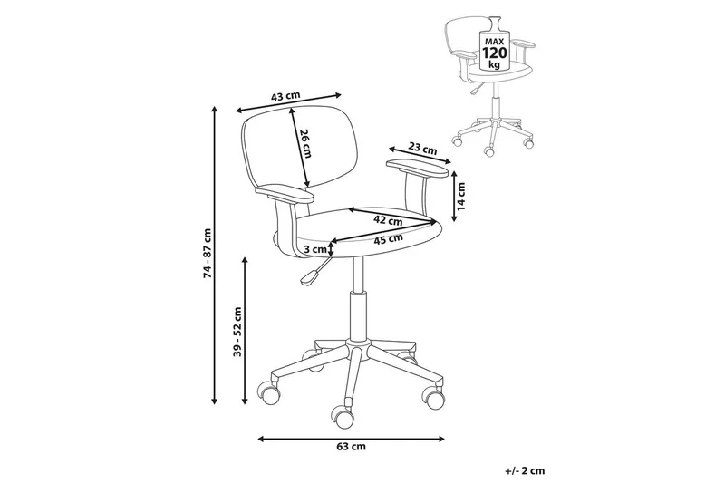 Kontorsstol Gunnison - Grönt, mörkt trä - Möbler - Fåtölj & stolar - Kontorsstol & skrivbordsstol