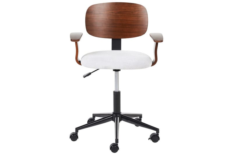 Kontorsstol Gunnison - Mörkt trä, grått - Möbler - Fåtölj & stolar - Kontorsstol & skrivbordsstol