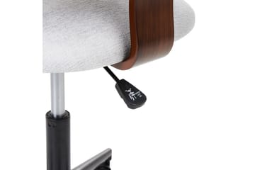 Kontorsstol Gunnison - Mörkt trä, grått - Möbler - Fåtölj & stolar - Kontorsstol & skrivbordsstol