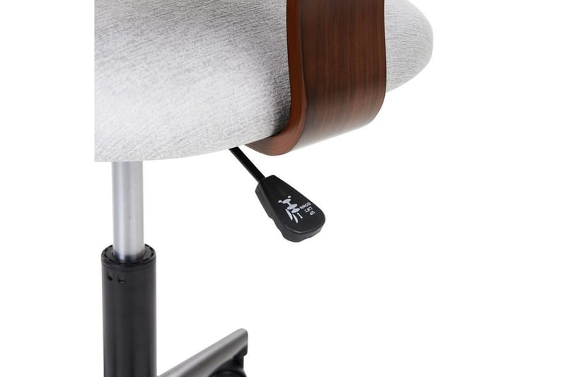 Kontorsstol Gunnison - Mörkt trä, grått - Möbler - Fåtölj & stolar - Kontorsstol & skrivbordsstol