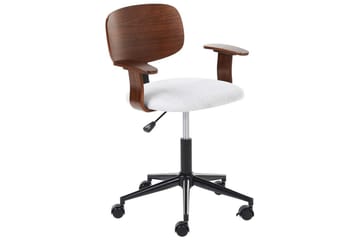 Kontorsstol Gunnison - Mörkt trä, grått - Möbler - Fåtölj & stolar - Kontorsstol & skrivbordsstol