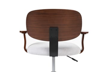 Kontorsstol Gunnison - Mörkt trä, grått - Möbler - Fåtölj & stolar - Kontorsstol & skrivbordsstol