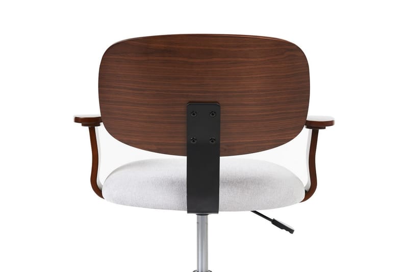 Kontorsstol Gunnison - Mörkt trä, grått - Möbler - Fåtölj & stolar - Kontorsstol & skrivbordsstol