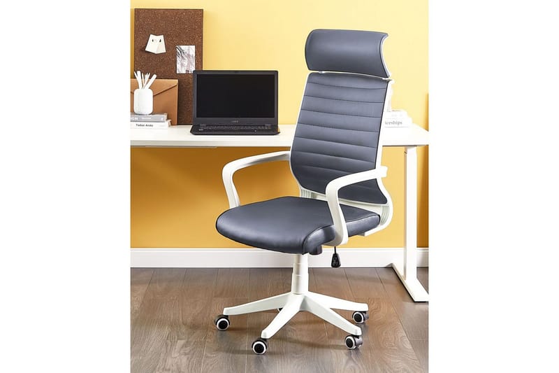 Kontorsstol Leader Grå/vit - Grå/vit - Möbler - Fåtölj & stolar - Kontorsstol & skrivbordsstol