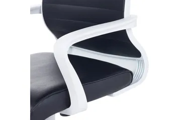 Kontorsstol Leader Svart/Vit - Svart/Vit - Möbler - Fåtölj & stolar - Kontorsstol & skrivbordsstol