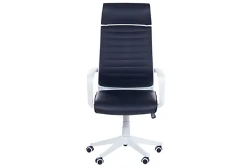 Kontorsstol Leader Svart/Vit - Svart/Vit - Möbler - Fåtölj & stolar - Kontorsstol & skrivbordsstol