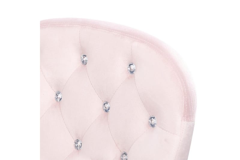 Kontorsstol med kristaller Princess Pastellrosa/Silver/Svart - Pastellrosa/Silver/Svart - Möbler - Fåtölj & stolar - Kontorsstol & skrivbordsstol