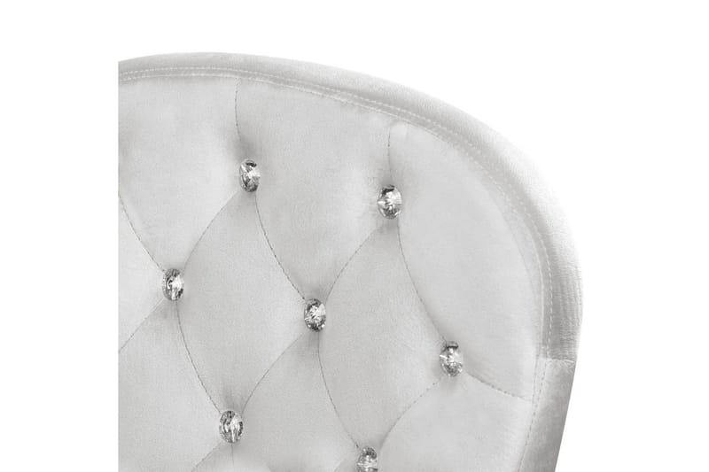 Kontorsstol med kristaller Princess Grå/Silver/Svart - Grå/Silver/Svart - Möbler - Fåtölj & stolar - Kontorsstol & skrivbordsstol