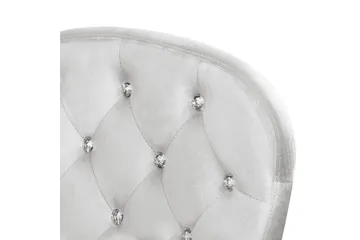 Kontorsstol med kristaller Princess Grå/Silver/Svart - Grå/Silver/Svart - Möbler - Fåtölj & stolar - Kontorsstol & skrivbordsstol