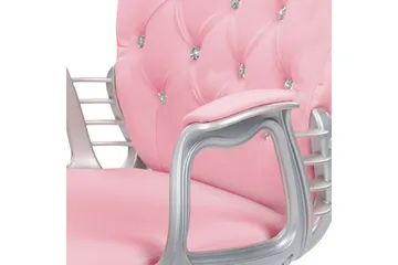 Kontorsstol med kristaller Princess Rosa/svart/silver - Rosa/svart/silver - Möbler - Fåtölj & stolar - Kontorsstol & skrivbordsstol