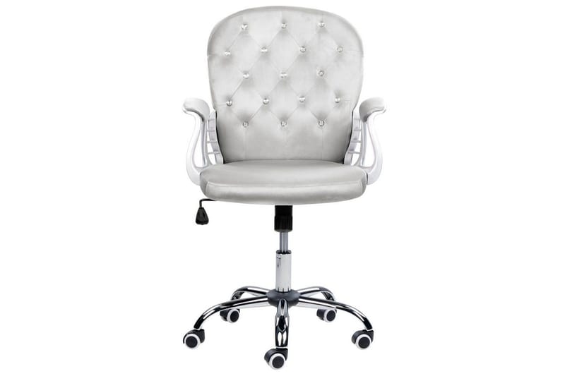 Kontorsstol med kristaller Princess Grå/Silver/Svart - Grå/Silver/Svart - Möbler - Fåtölj & stolar - Kontorsstol & skrivbordsstol