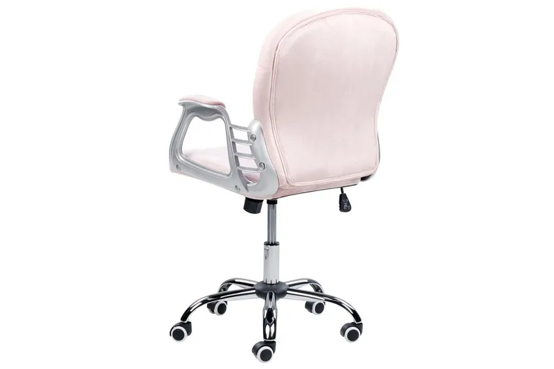 Kontorsstol med kristaller Princess Pastellrosa/Silver/Svart - Pastellrosa/Silver/Svart - Möbler - Fåtölj & stolar - Kontorsstol & skrivbordsstol