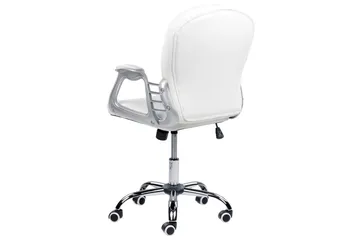 Kontorsstol med kristaller Princess Vit/Svart/Silver - Vit/Svart/Silver - Möbler - Fåtölj & stolar - Kontorsstol & skrivbordsstol