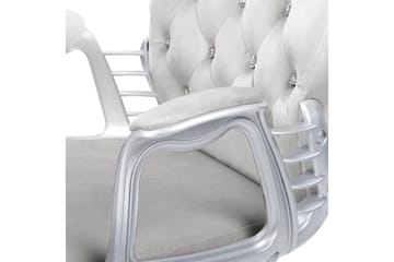 Kontorsstol med kristaller Princess Grå/Silver/Svart - Grå/Silver/Svart - Möbler - Fåtölj & stolar - Kontorsstol & skrivbordsstol