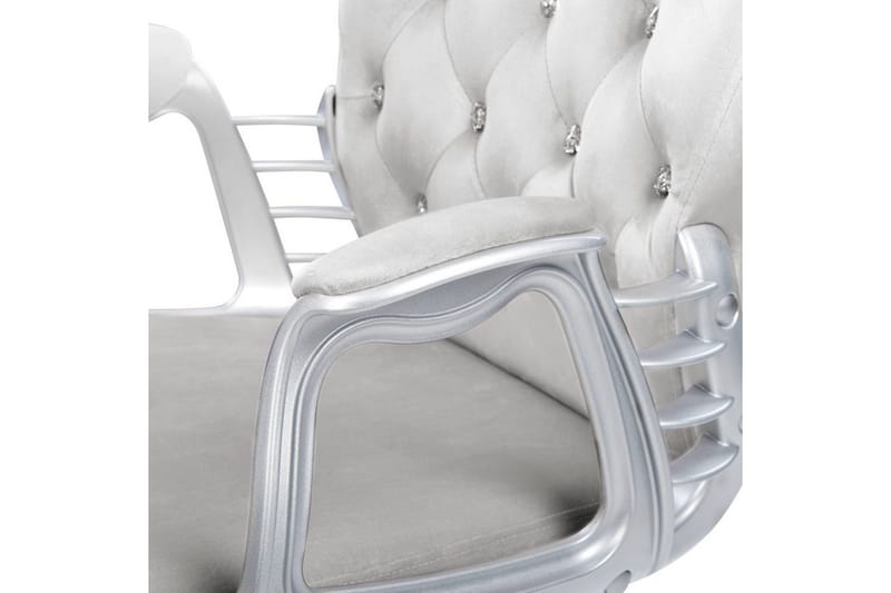 Kontorsstol med kristaller Princess Grå/Silver/Svart - Grå/Silver/Svart - Möbler - Fåtölj & stolar - Kontorsstol & skrivbordsstol