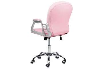 Kontorsstol med kristaller Princess Rosa/svart/silver - Rosa/svart/silver - Möbler - Fåtölj & stolar - Kontorsstol & skrivbordsstol