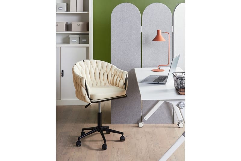 Kontorsstol Milan Beige/svart - Beige/svart - Möbler - Fåtölj & stolar - Kontorsstol & skrivbordsstol