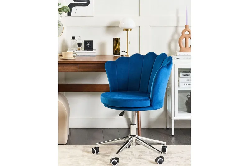 Kontorsstol Monticello Blå/svart/silver - Blå/svart/silver - Möbler - Fåtölj & stolar - Kontorsstol & skrivbordsstol