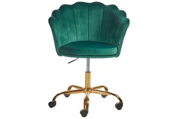 Kontorsstol Monticello Grön/guld/svart - Grön/guld/svart - Möbler - Fåtölj & stolar - Kontorsstol & skrivbordsstol