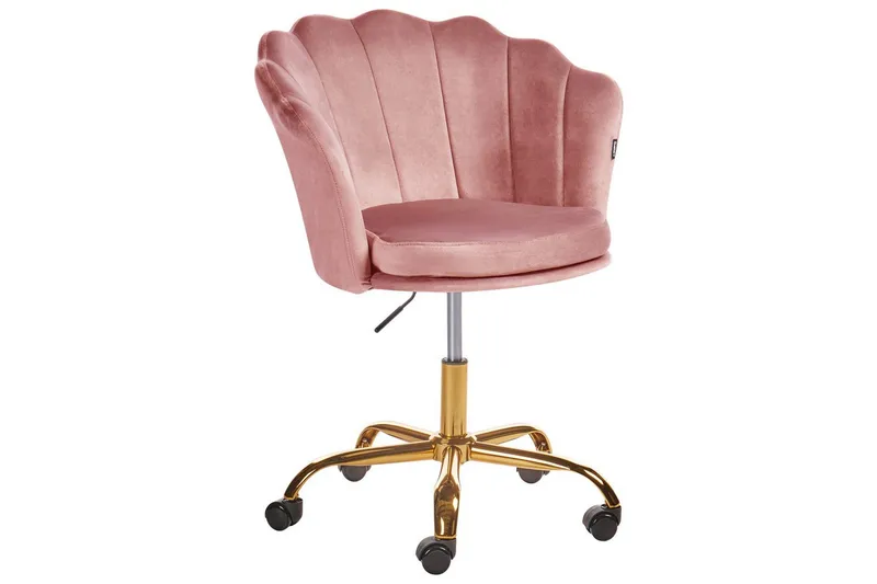 Kontorsstol Monticello Rosa/guld/svart - Rosa/guld/svart - Möbler - Fåtölj & stolar - Kontorsstol & skrivbordsstol