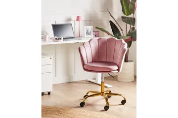 Kontorsstol Monticello Rosa/guld/svart - Rosa/guld/svart - Möbler - Fåtölj & stolar - Kontorsstol & skrivbordsstol