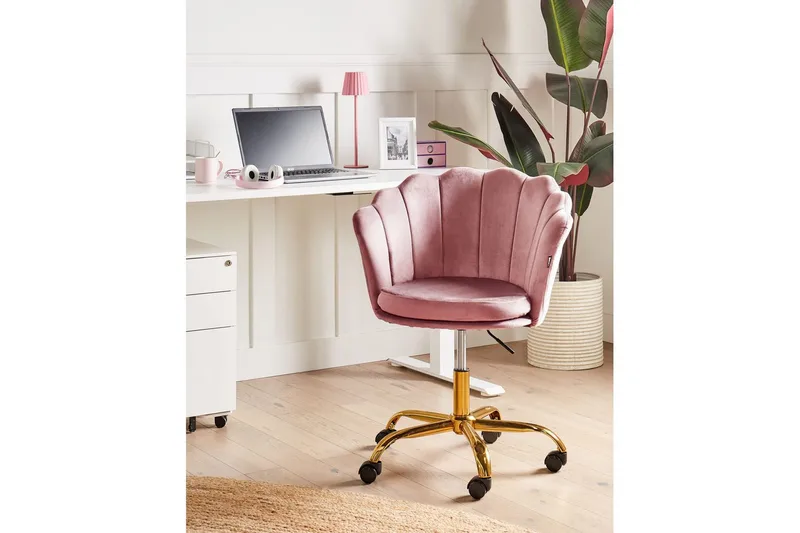 Kontorsstol Monticello Rosa/guld/svart - Rosa/guld/svart - Möbler - Fåtölj & stolar - Kontorsstol & skrivbordsstol