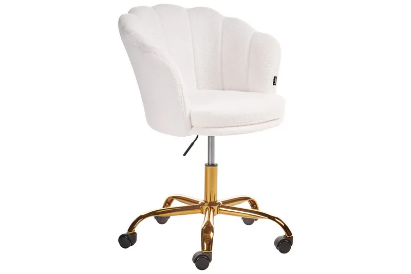 Kontorsstol Monticello Vitt/guld/svart - Vitt/guld/svart - Möbler - Fåtölj & stolar - Kontorsstol & skrivbordsstol