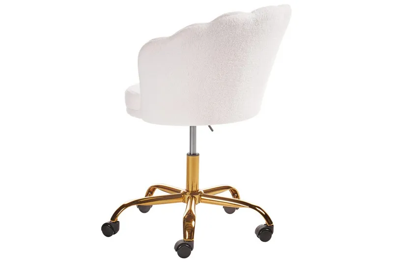 Kontorsstol Monticello Vitt/guld/svart - Vitt/guld/svart - Möbler - Fåtölj & stolar - Kontorsstol & skrivbordsstol