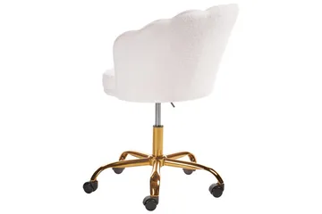 Kontorsstol Monticello Vitt/guld/svart - Vitt/guld/svart - Möbler - Fåtölj & stolar - Kontorsstol & skrivbordsstol