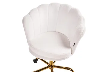 Kontorsstol Monticello Vitt/guld/svart - Vitt/guld/svart - Möbler - Fåtölj & stolar - Kontorsstol & skrivbordsstol