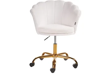 Kontorsstol Monticello Vitt/guld/svart - Vitt/guld/svart - Möbler - Fåtölj & stolar - Kontorsstol & skrivbordsstol