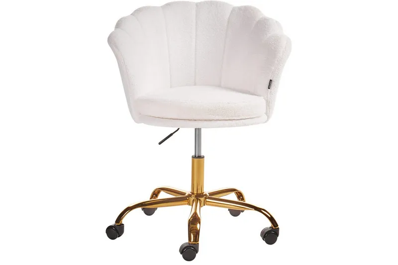 Kontorsstol Monticello Vitt/guld/svart - Vitt/guld/svart - Möbler - Fåtölj & stolar - Kontorsstol & skrivbordsstol
